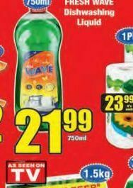 Boxer Fresh wave dishwashing liquid offer