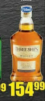 Boxer Three ships whiskey offer