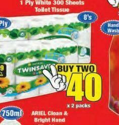 Boxer Twinsaver toilet paper 2 offer