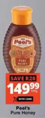 Checkers Peel's Pure Honey offer