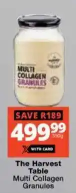 Checkers The Harvest Table Multi Collagen Granules offer
