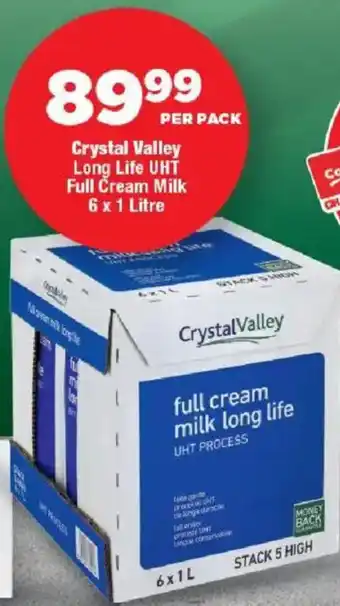 Crystal Valley Long Life UHT Full Cream Milk