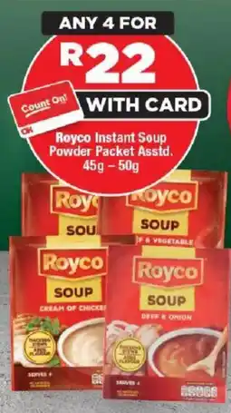 OK Foods Royco Instant Soup Powder Packet offer