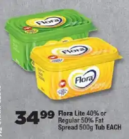 OK Foods Flora Lite 40% or Regular 50% Fat Spread Tub offer