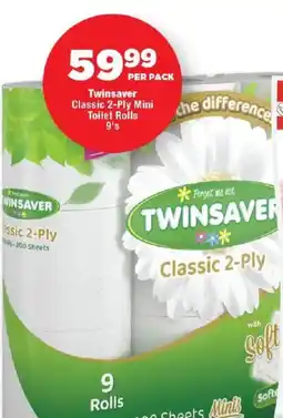 OK Foods Twinsaver Classic 2-Ply Mini Toilet Rolls offer