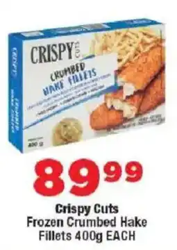 OK Foods Crispy Cuts Frozen Crumbed Hake Fillets offer