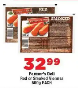 OK Foods Farmer's Deli Red or Smoked Viennas offer