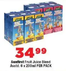 OK Foods Sunfirst Fruit Juice Blend offer