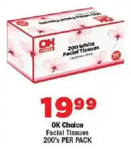 OK Foods OK Choice Facial Tissues offer