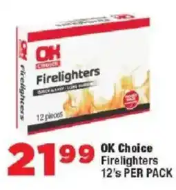 OK Foods OK Choice Firelighters offer