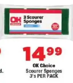 OK Foods OK Choice Scourer Sponges offer