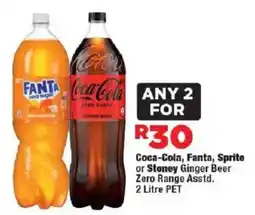 OK Foods Coca-Cola, Fanta, Sprite or Stoney Ginger Beer Zero Range offer