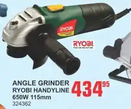 Cashbuild Ryobi angle grinder handyline 650w offer