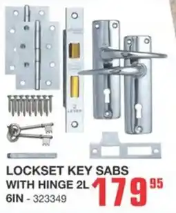 Cashbuild Lockset key sabs with hinge 2L offer