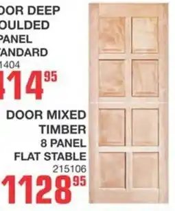 Cashbuild door mixed timber 8 panel flat stable offer