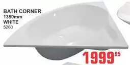 Cashbuild Bath corner white offer