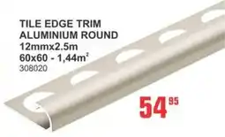 Cashbuild Tile edge trim aluminium round offer