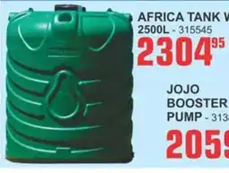 Cashbuild Africa tank water tank offer