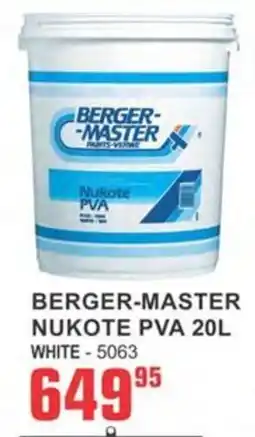 Cashbuild Berger-master nukote pva offer