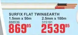 Cashbuild Surfix flat twin & earth offer