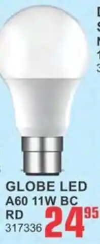 Cashbuild Globe LED A60 11W BC offer