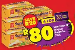 Shoprite Sunshine D Original Margarine offer