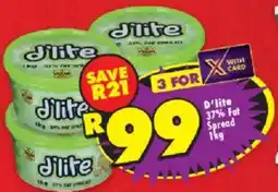 Shoprite D'lite 37% Fat Spread offer
