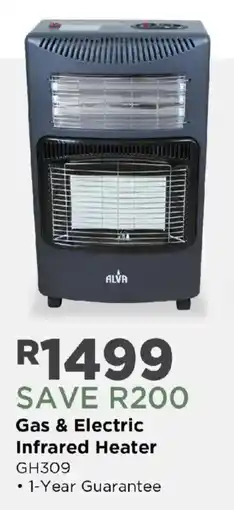 House & Home Alva Gas & Electric Infrared Heater offer