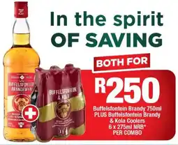 OK Liquor Buffelsfontein Brandy plus Buffelsfontein Brandy & Kola Coolers offer
