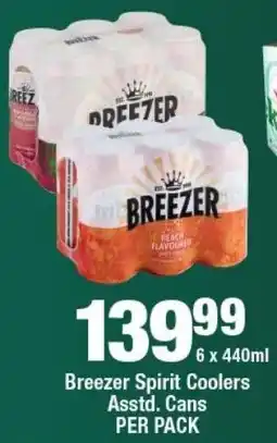 OK Liquor Breezer Spirit Coolers Cans offer