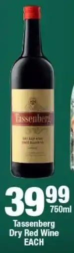 OK Liquor Tassenberg Dry Red Wine offer