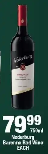 OK Liquor Nederburg Baronne Red Wine offer