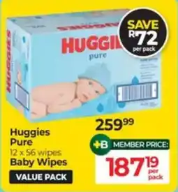 Baby City Huggies Pure Baby Wipes offer