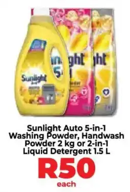 Food Lover's Market Sunlight Auto 5-in-1 Washing Powder, Handwash Powder or 2-in-1 Liquid Detergent offer