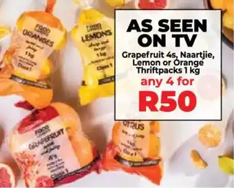 Food Lover's Market Grapefruit, Naartjie, Lemon or Orange Thriftpacks offer
