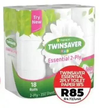 1UP Twinsaver essential 2ply toilet paper offer
