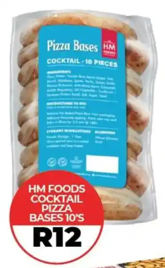 Hm foods cocktail pizza bases