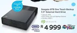 Computer Mania Seagate 8TB One Touch Backup 3.5" External Hard Drive offer