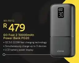 Computer Mania Winx GO Fast 2 30000mAh Power Bank PD20 offer