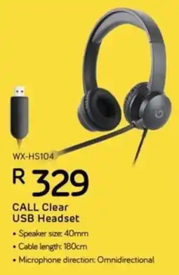 Computer Mania Winx Call Clear USB Headset offer