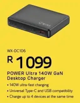 Computer Mania Winx Power Ultra 140W GaN Desktop Charger offer