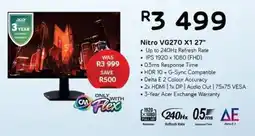 Computer Mania Acer Nitro VG270 X1 27" offer