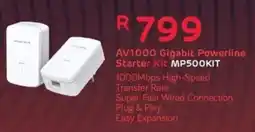 Computer Mania Mercusys AV1000 Gigabit Powerline Starter Kit offer