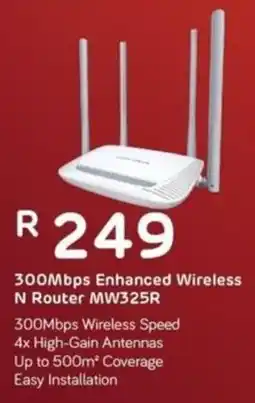 Computer Mania Mercusys 300Mbps Enhanced Wireless N Router offer