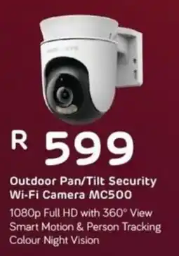 Computer Mania Mercusys Outdoor Pan/ Tilt Security Wi-Fi Camera MC500 offer
