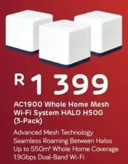 Computer Mania Mercusys AC1900 Whole Home Mesh Wi-Fi System Halo H50G offer