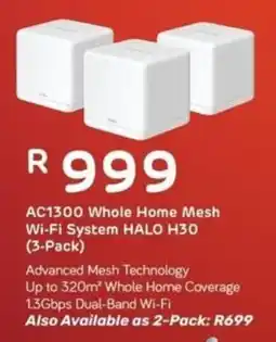 Computer Mania Mercusys AC1300 Whole Home Mesh Wi-Fi System Halo H30 offer