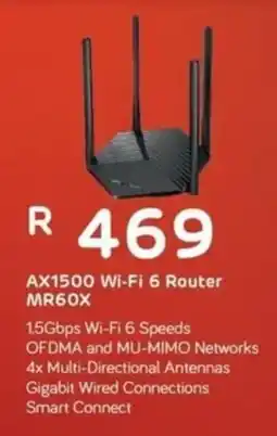 Computer Mania Mercusys AX1500 Wi-Fi 6 Router offer