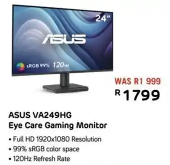 Computer Mania Asus VA249HG Eye Care Gaming Monitor offer