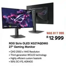 Computer Mania Asus ROG Strix OLED XG27AQDMG 27" Gaming Monitor offer